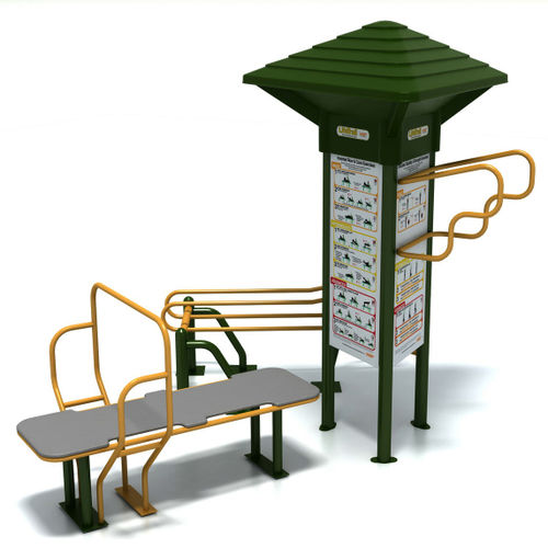 老年人健身器材 - LIFETRAIL® : STATION 4 - PLAYWORLD