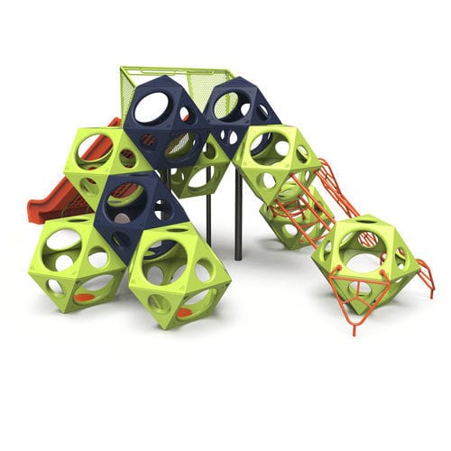 游乐场儿童攀爬设施 - PLAYCUBES® SENSORY ADDITIONS  - PLAYWORLD - 模块化 / 带滑梯