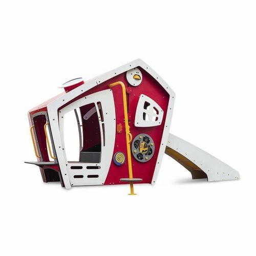 游乐场儿童游戏屋 - COMMUNITY HELPERS W/OUT TUNNEL - PLAYWORLD - 落地式 / 带滑梯 / 消防站