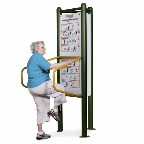 老年人健身器材 - LIFETRAIL® : STANDING STRETCHES & YOGA POSES - PLAYWORLD