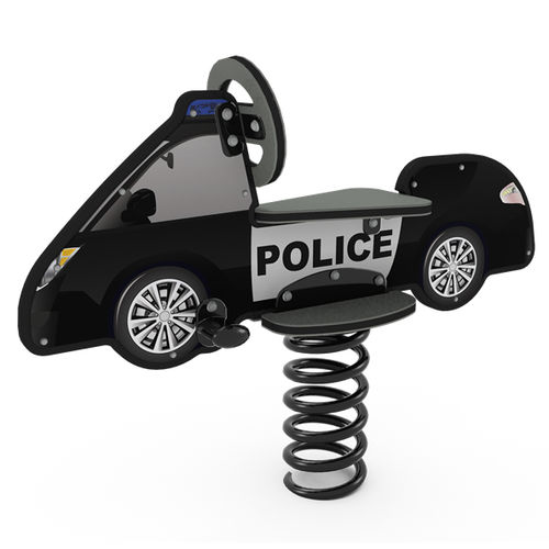 塑料弹簧摇摇乐 - DIGIRIDER® POLICE CAR - LANDSCAPE STRUCTURES - 运输工具 / 单人
