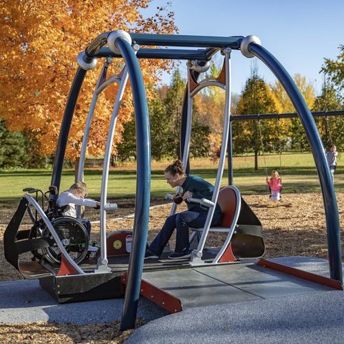 残障人士用秋千 - We-Go-Swing® - Design 6482 - LANDSCAPE STRUCTURES - 金属 / 用于游乐场