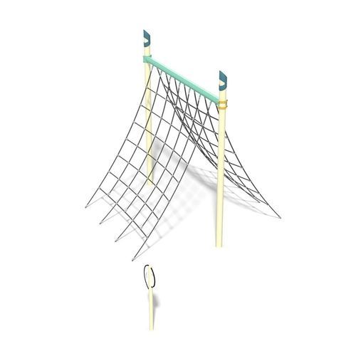 游乐场攀爬绳架 - FitCore&trade; Extreme A-Frame Cargo Net - Design 6195 - LANDSCAPE STRUCTURES