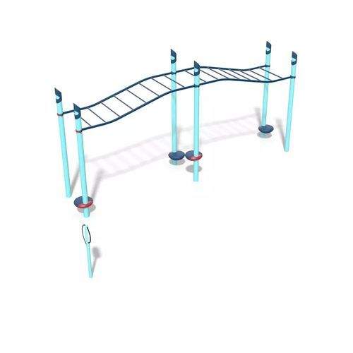 公共空间健身游乐场 - FitCore&trade; Extreme Angled Overhead Ladder - Design 6197 - LANDSCAPE STRUCTURES - 钢