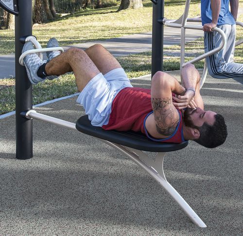 腹部健身器材 - HealthBeat® Ab Crunch/Leg Lift - Design 2274 - LANDSCAPE STRUCTURES - 户外 / 公共空间 / 商用
