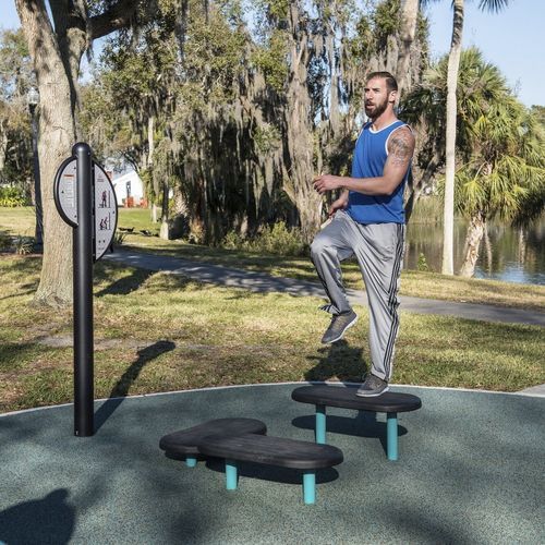 游乐场儿童梅花桩 - HealthBeat® Plyometrics - Design 2278 - LANDSCAPE STRUCTURES - 公共空间