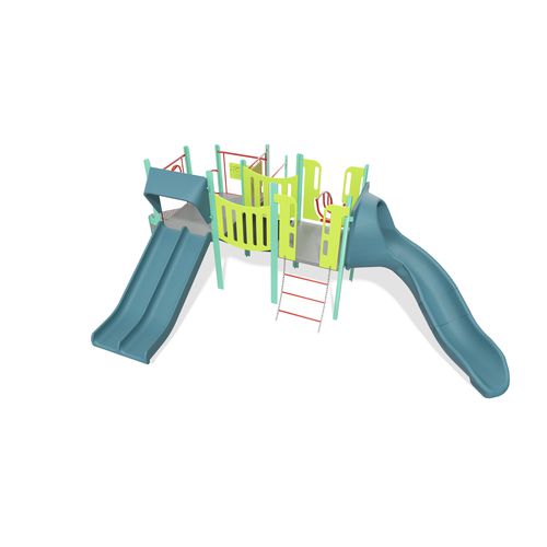 游乐场游乐设施 - PlaySense - Design 33 - LANDSCAPE STRUCTURES - 粉末涂层钢 / 聚乙烯 / 再生塑料