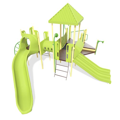 游乐场游乐设施 - PlaySense - Design 34 - Complete - LANDSCAPE STRUCTURES - 粉末涂层钢 / 再生塑料 / 聚丙烯