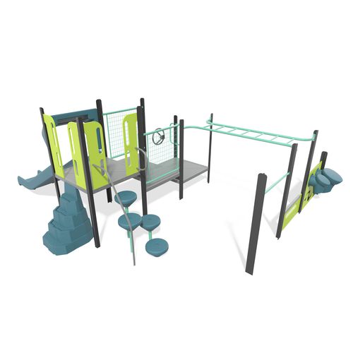 游乐场游乐设施 - PlaySense - Design 60 - LANDSCAPE STRUCTURES - 粉末涂层钢 / 聚乙烯 / 模块化