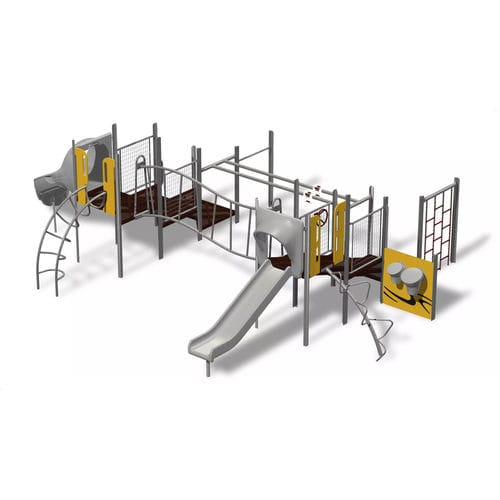 游乐场游乐设施 - PlaySense - Design 601 - LANDSCAPE STRUCTURES - 粉末涂层钢 / 聚乙烯 / 再生塑料