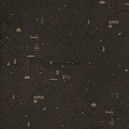 现代风格墙纸 - URBAN  - Devon&Devon - 图案 / 仿布 / 黑色