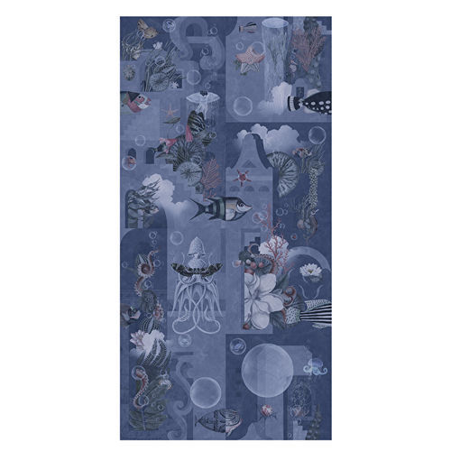 陶瓷装饰面板 - GARDEN OF DREAMS NAVY B - Devon&Devon - 室内装潢 / 光滑 / 蓝色