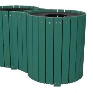 塑料垃圾桶 - DUAL RECEPTACLE - progressive design playgrounds - 户外 / 垃圾分类 / 学校用