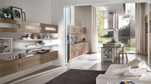 现代风格客厅组合背景墙 - GALLERY - CUCINE LUBE - 漆木