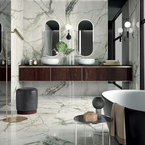 陶土瓷砖 - SLIMTECH SYNESTESIA : CALACATTA EMERALD - LEA CERAMICHE - 哑光 / 抛光 / 高亮光