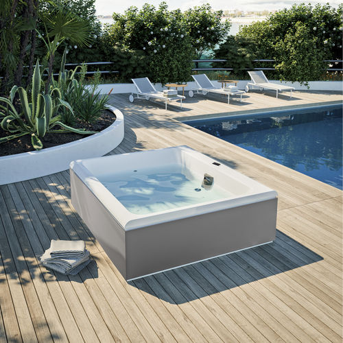 嵌入式水疗浴缸 - MAWI 175/200 - GLASS 1989 - 地上 / 长方形 / 三人座