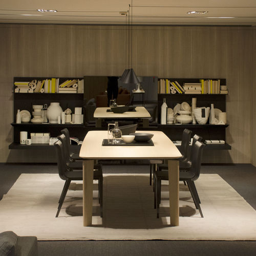 现代风格餐桌 - Oskar - B&B Italia - MDF / 玻璃 / 大理石
