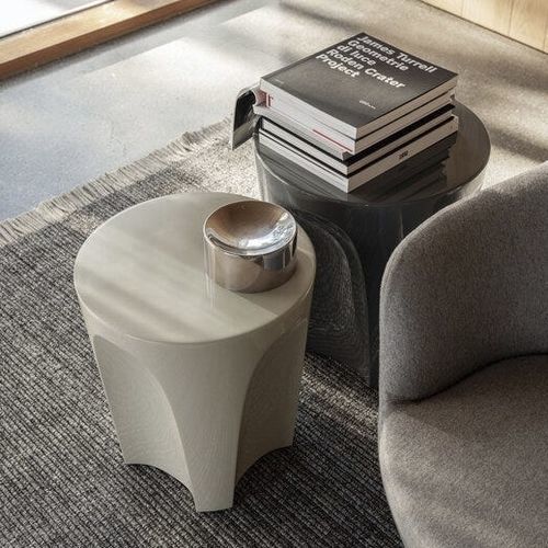 现代风格边桌 - Colosseo - B&B Italia - MDF / 聚丙烯桌脚 / 圆形