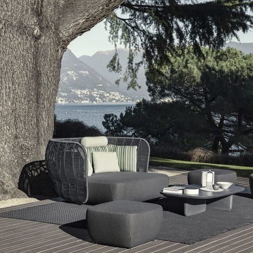 现代风格坐墩 - Bay - B&B Italia - 布料 / 矩形 / 布艺