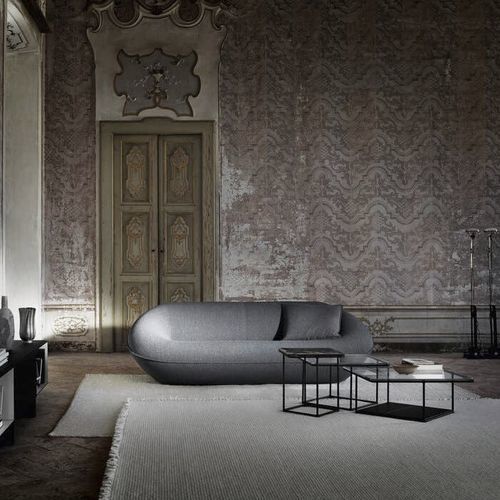 现代风格沙发 - Tortello - B&B Italia - 布料 / 带扶手 / 绿色