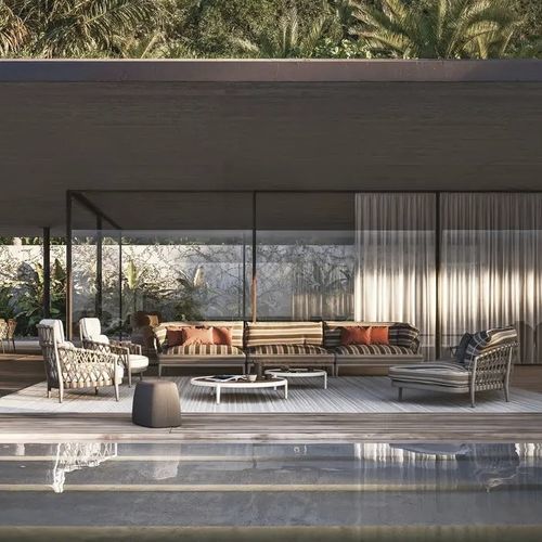 组合沙发 - ERICA - B&B Italia - 现代风格 / 户外 / 用于室外