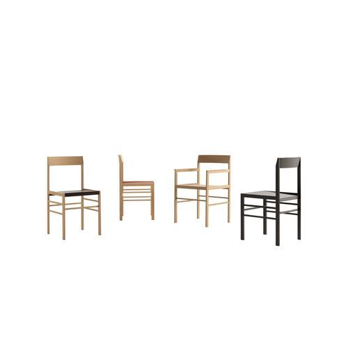 现代风格餐厅椅 - METRIC - B&B Italia - 用于室内 / 塑料 / 皮质