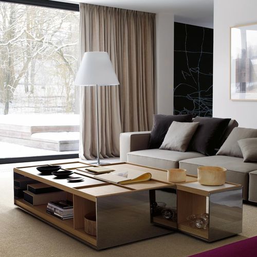 现代风格茶几 - Surface - B&B Italia - 木质 / MDF / 镀锌钢板