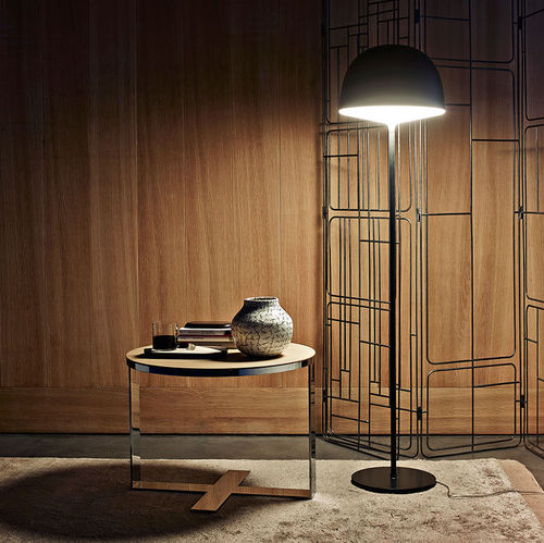 现代风格边桌 - Eileen - B&B Italia - 栎木 / MDF / 玻璃