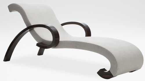 现代风格躺椅 - BORROMINI - Giorgio Armani Casa - 布料 / 木质 / 白色