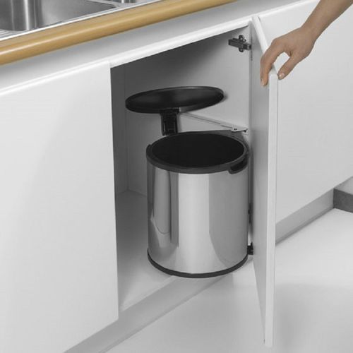 厨房垃圾桶 - 418181 - Brabantia International - 嵌入式 / 钢 / 现代风格
