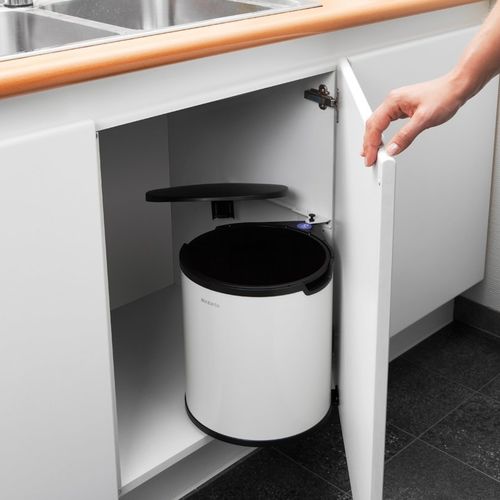 厨房垃圾桶 - 428081 - Brabantia International - 嵌入式 / 钢 / 现代风格