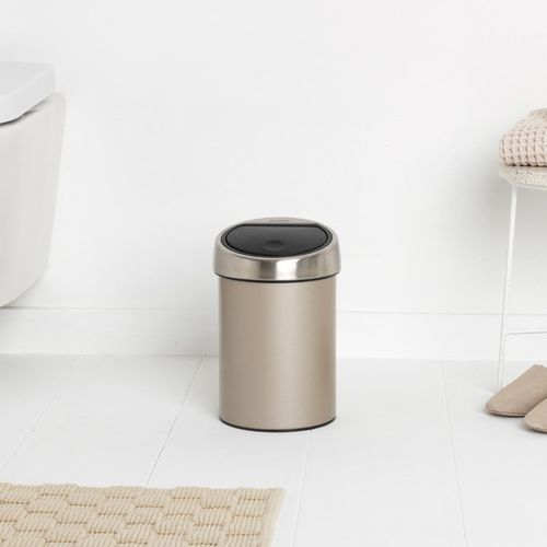浴室垃圾桶 - TOUCH BIN® 3 series - Brabantia International - 壁挂 / 钢 / 现代风格
