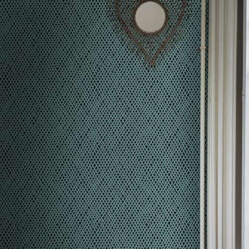 现代风格墙纸 - AMIME  - Farrow & Ball - 几何图案 / 金属效果 / 白色