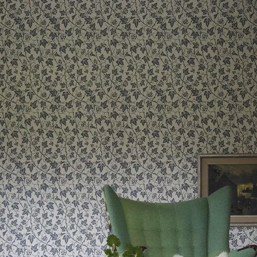 现代风格墙纸 - IVY series - Farrow & Ball - 花朵图案 / 粉色 / 绿色