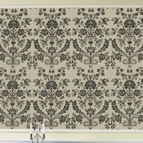 现代风格墙纸 - ST ANTOINE - Farrow & Ball - 缎纹 / 蓝色 / 绿色