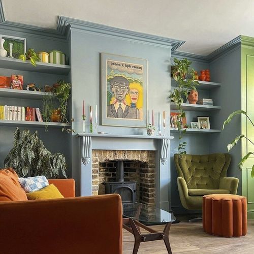 装饰油漆 - SARDINE - Farrow & Ball - 客厅 / 墙面 / 水基