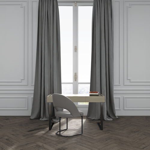 现代风格办公桌 - PARIS - HUGUES CHEVALIER - 金属 / 皮质
