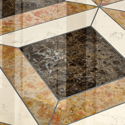 大理石瓷砖 - MONTALCINO NOCE LUX - BISAZZA - 抛光 / 3D / 反光