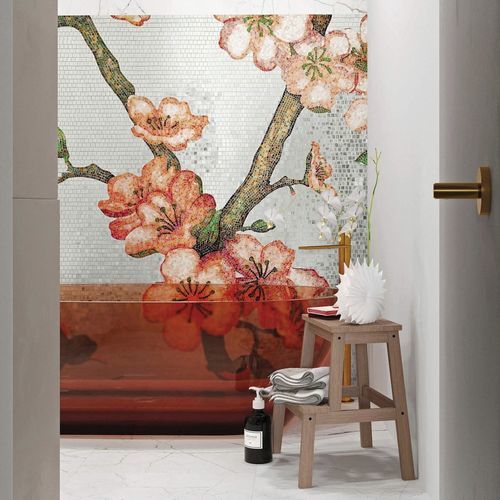玻璃马赛克 - PEACHTREE ORO BIANCO - BISAZZA - 高亮光 / 室内 / 厨房