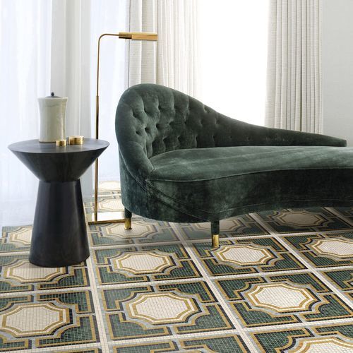 大理石马赛克 - SOLFERINO VERDE - BISAZZA - 高亮光 / 室内 / 客厅