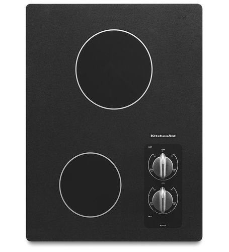 玻璃陶瓷灶台 - KECC056RBL - KitchenAid - 双眼 / 嵌入式 / 带杠杆