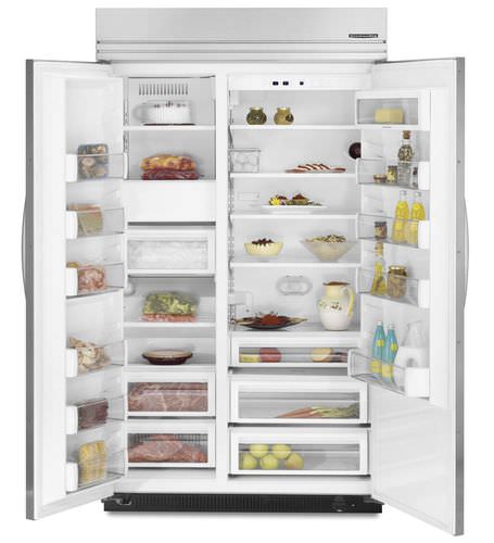 美式冰箱 - KSSO42FTX - KitchenAid - 家用 / 嵌入式 / 木质