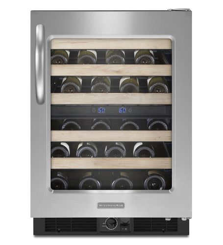 嵌入式葡萄酒柜 - KUWS24RSSS.............  - KitchenAid - 台下式 / 金属 / 电动