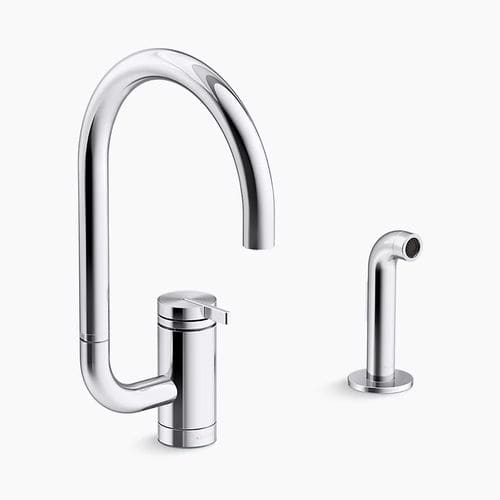 台面调温龙头 - COMPONENTS® - Kohler - 金属 / 厨房 / 双孔
