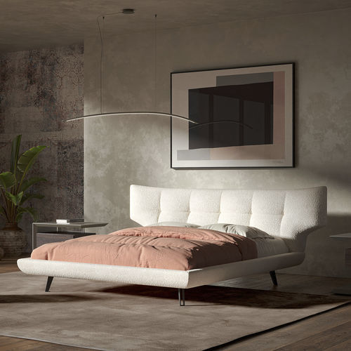 双人床 - THOMAS - Cattelan Italia - 现代风格 / 布艺 / 带床头板