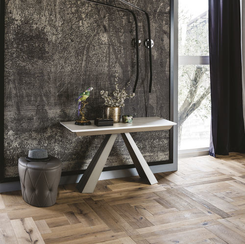 现代风格玄关桌 - CONVIVIUM  - Cattelan Italia - 胡桃木 / 层压材料 / 水泥
