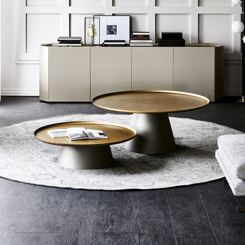 现代风格茶几 - AMERIGO - Cattelan Italia - 钢 / 涂漆金属钢桌脚 / 圆形