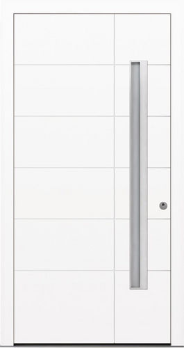 入户门 - HT 410 GA-B0B - Internorm - 铝制 / 平开 / 半玻璃