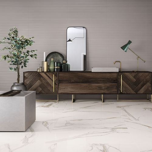 陶土瓷砖 - ELEMENTS LUX : CALACATTA GOLD - CERAMICHE KEOPE - 抛光 / 室内 / 墙面