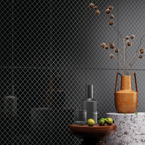陶土瓷砖 - UPSIDE BLACK - CERAMICHE REFIN - 室内 / 浴室 / 客厅